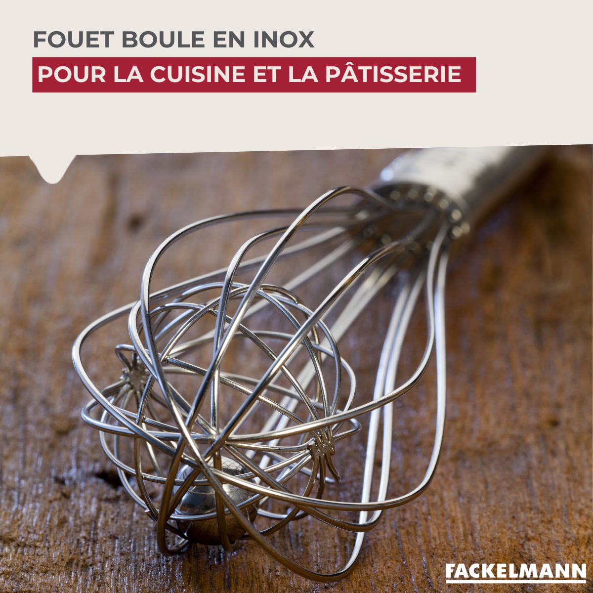 Fouet boule inox 26,5 cm Fackelmann Ovale Limited Edition