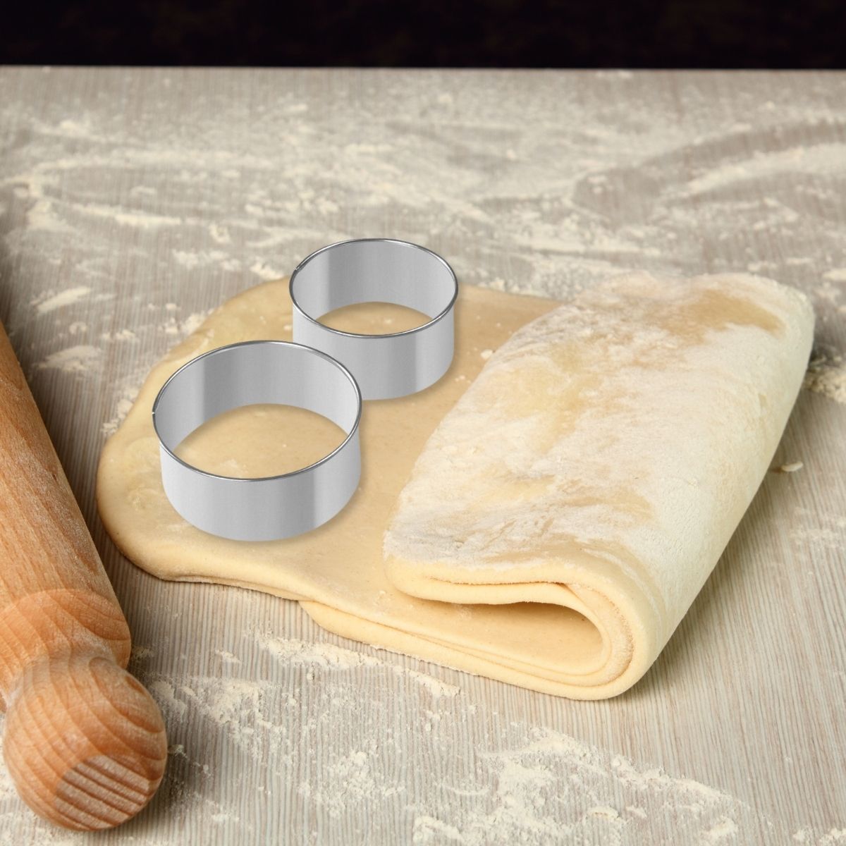 Lot de 2 emporte-pièces ronds pour beignet Zenker