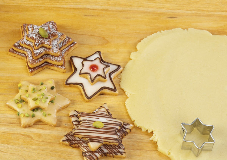 Lot de 4 emporte-pièces de Noël en forme d'étoiles Zenker Emporte-pièces