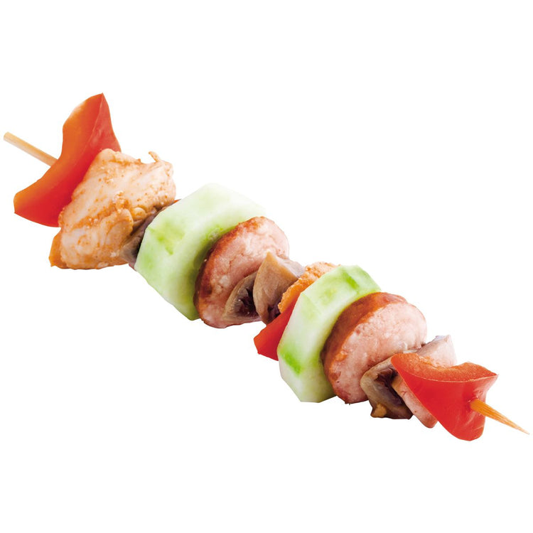 Lot de 50 pics à brochettes en bois de 25 cm Fackelmann Wood Edition