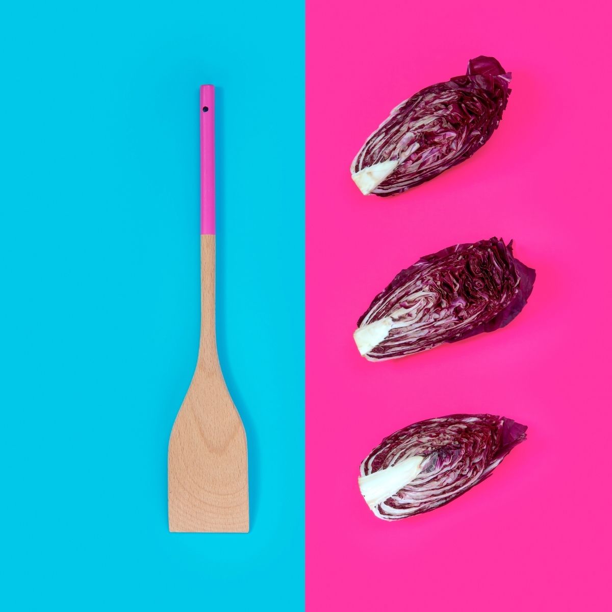 Spatule de cuisine en bois 30 cm Tasty Green