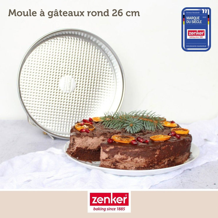 Set de 4 ustensiles de pâtisserie moule à gâteaux bol et spatule pâtisserie Zenker Silver
