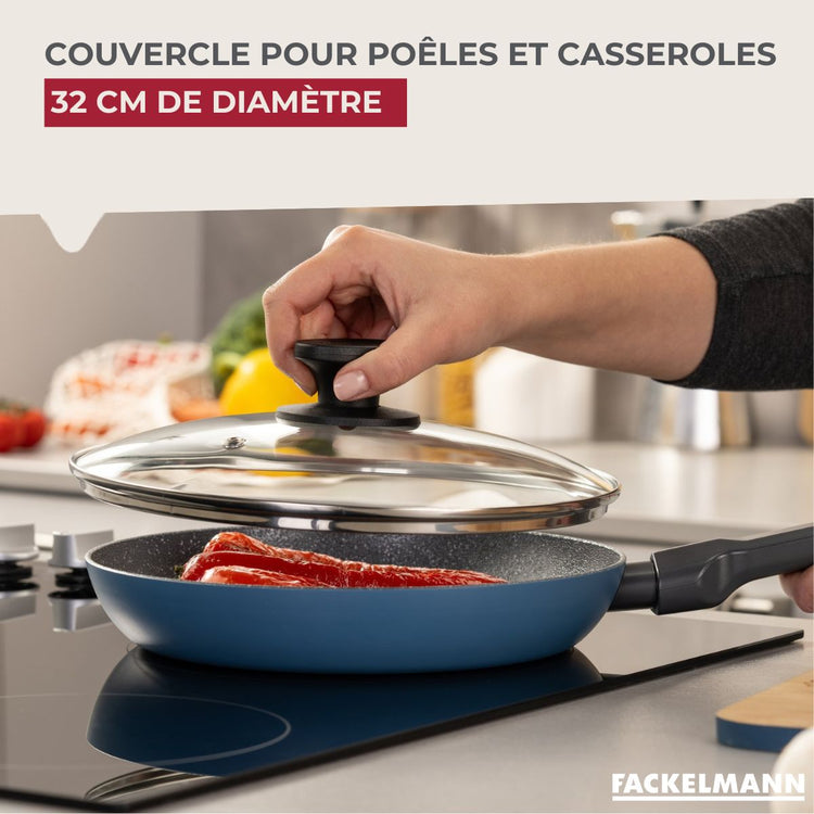 Couvercle de cuisson en verre 32 cm Fackelmann