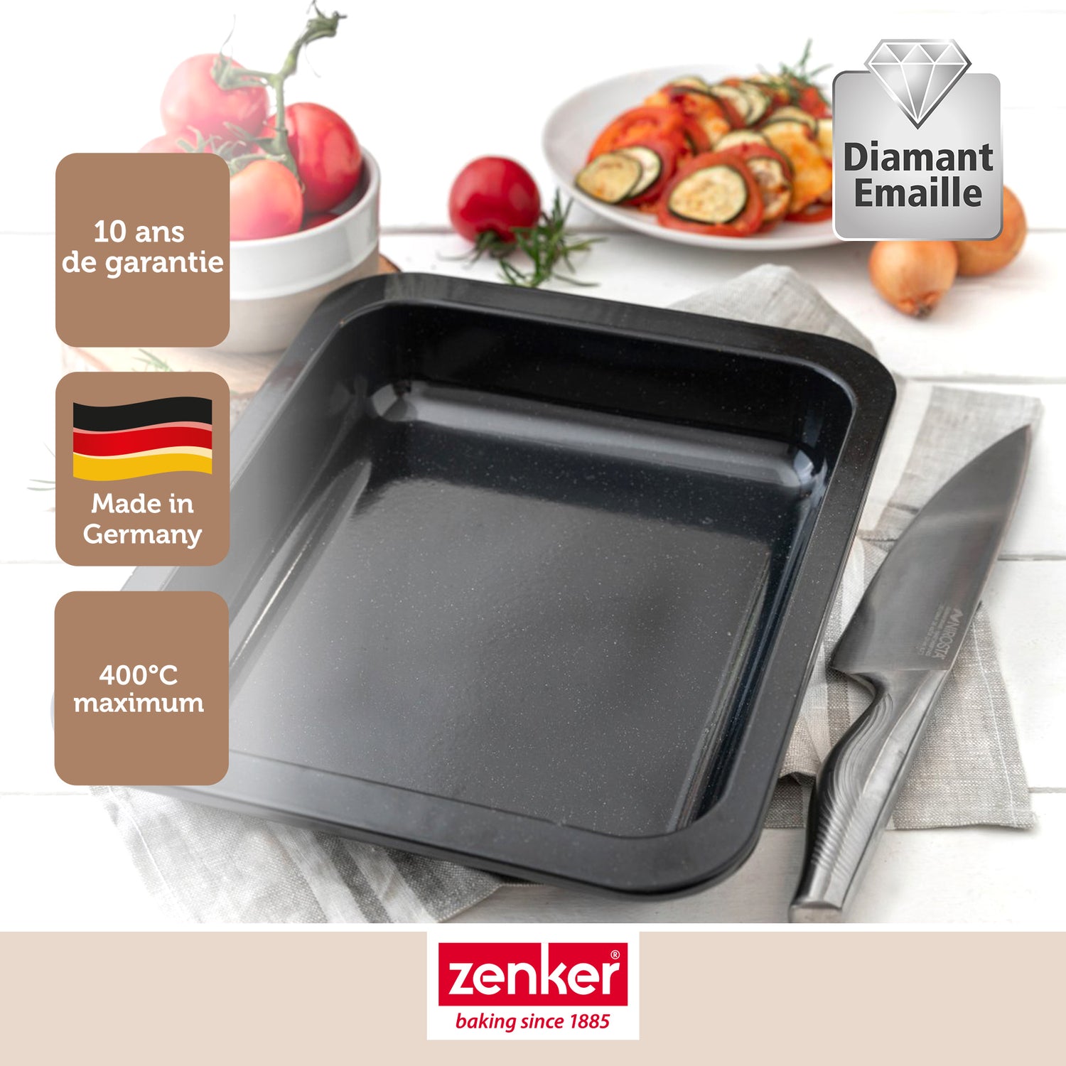 Plat à four rectangulaire 33 x 25 x 5 cm Zenker Special Cooking