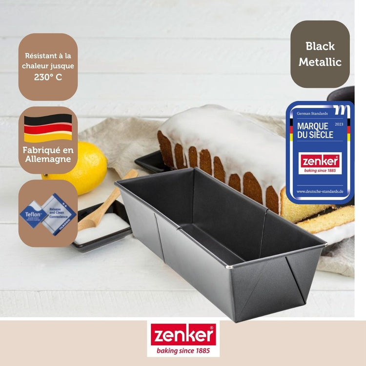 Set de 4 ustensiles de pâtisserie moule à gâteaux bol et spatule Black metallic Black mettallic Zenker  Black mettallic