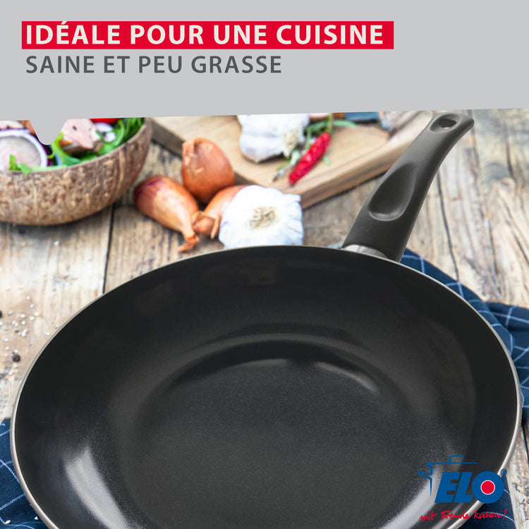 Set Poêle 20 cm avec revêtement céramique sans PFAS et couvercle Elo Prima Cucina