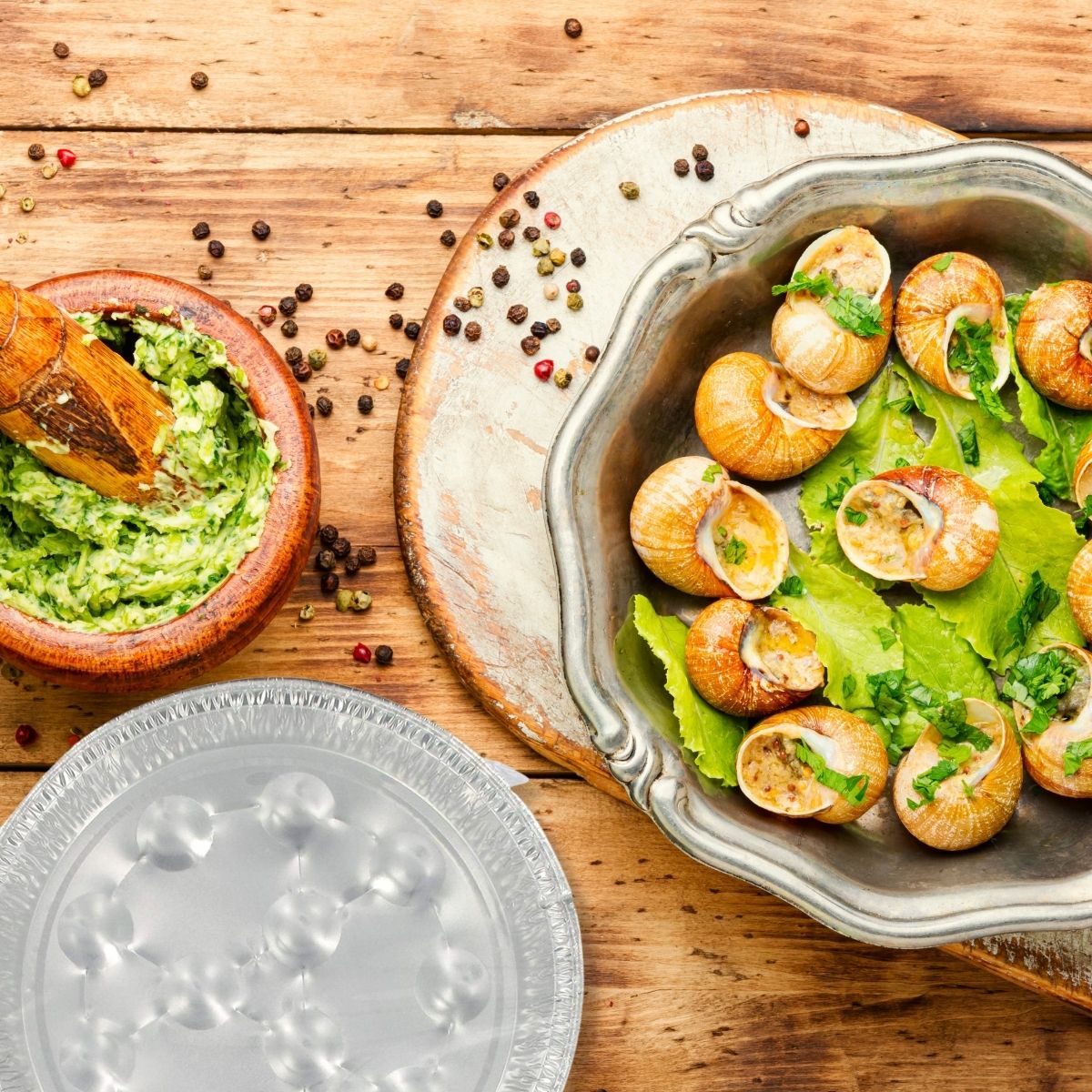 Lot de 2 packs de 10 plats à escargots en aluminium 2433350 Fackelmann