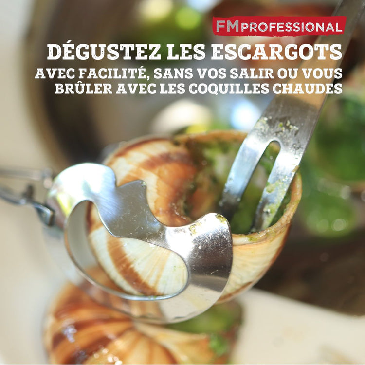 Lot de 4 pinces à escargot FM Professional