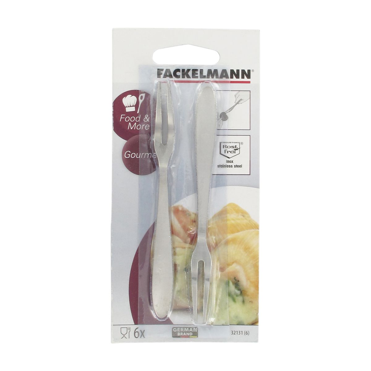 Lot de 6 fourchettes à escargots Fackelmann