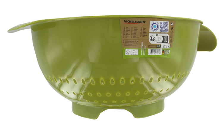 Passoire en plastique vert 23 cm de diamètre Fackelmann Zéro