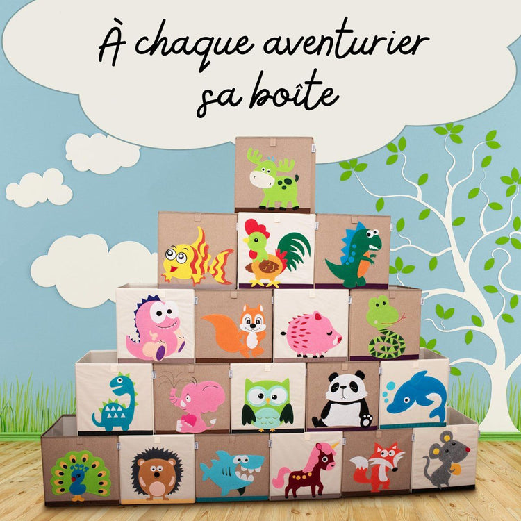 Boîte de rangement "éléphant rose" , compatible avec l'étagère IKEA KALLAX Lifeney