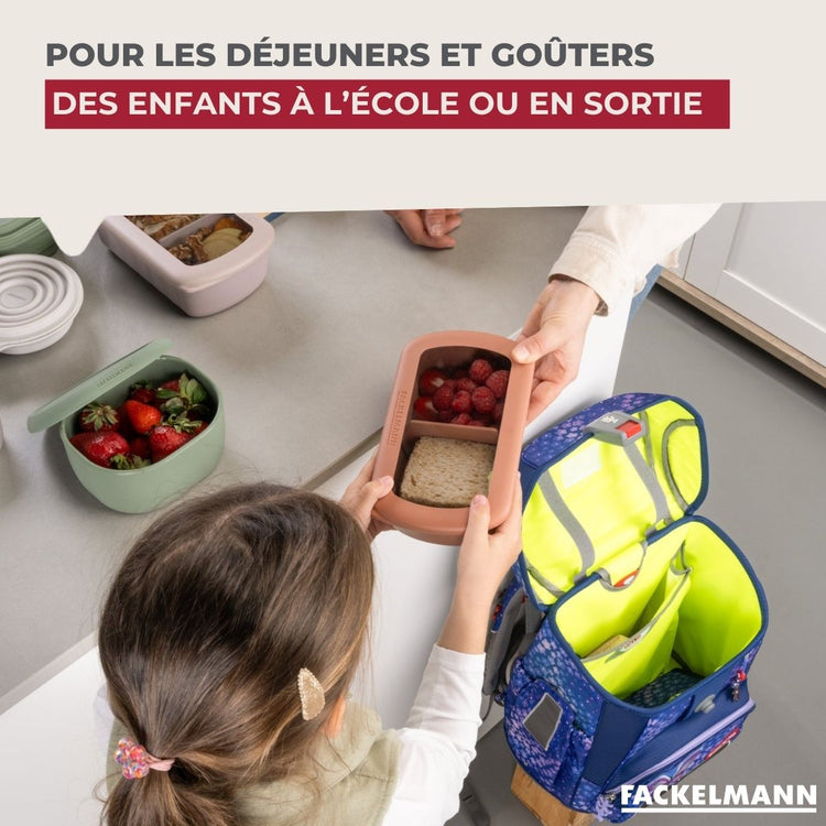 Lot de 3 lunch box 1L avec compartiments Fackelmann Storage
