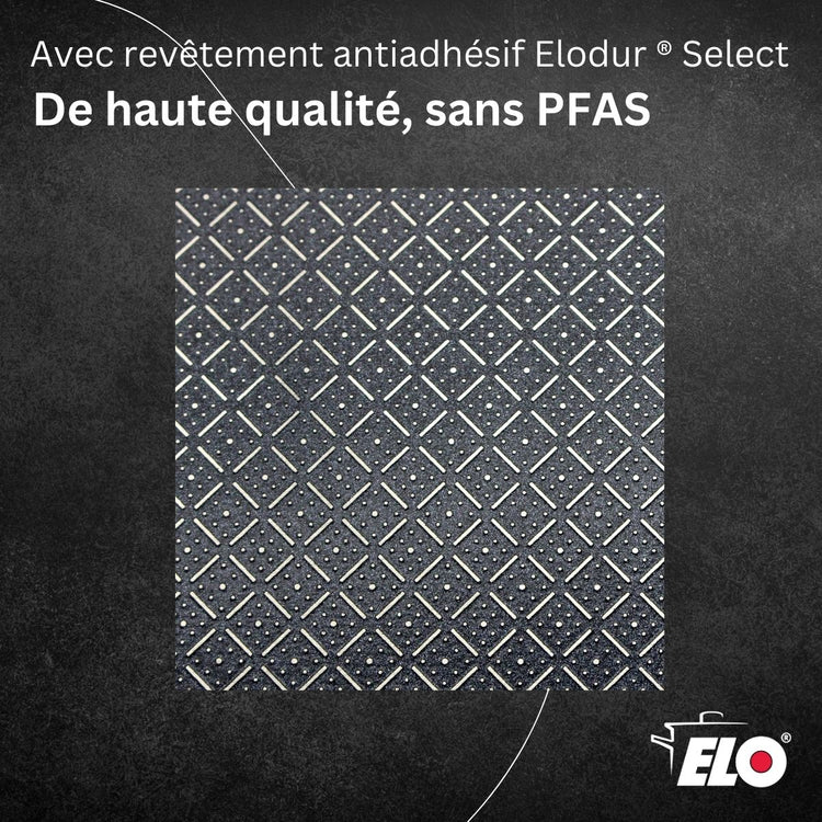 Lot Poêle 32cm et Faitout 20cm Elo Relief Solution