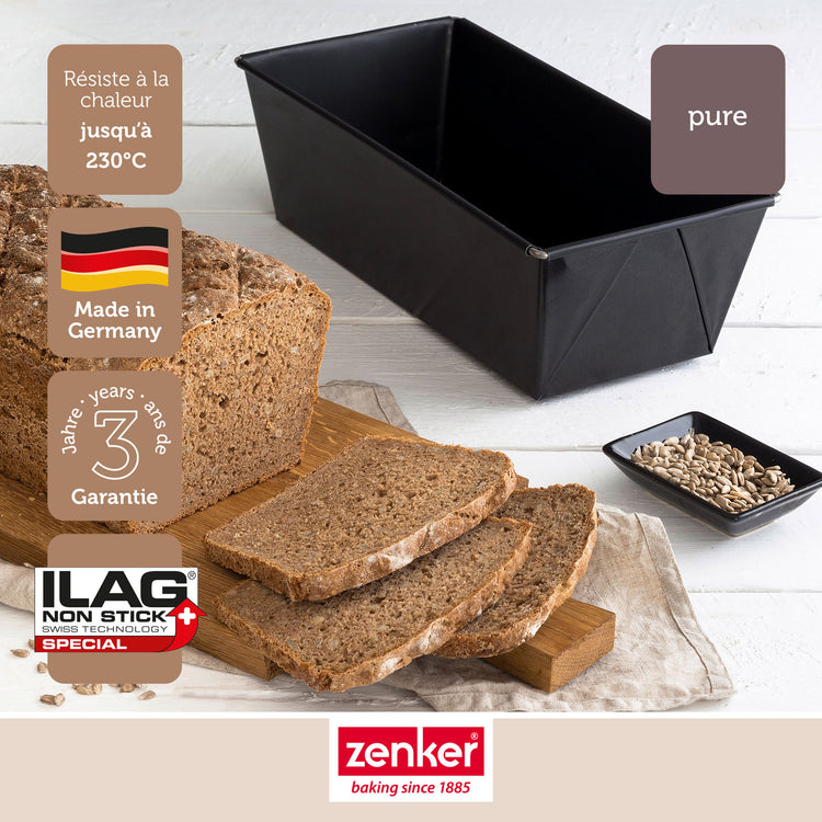 Lot de 2 Moules à cake extensibles de 28 à 40 cm Zenker Pure