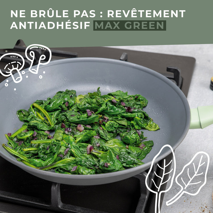 Poêle à frire et couvercle de cuisson de 20 cm de diamètre Fackelmann Ecolution