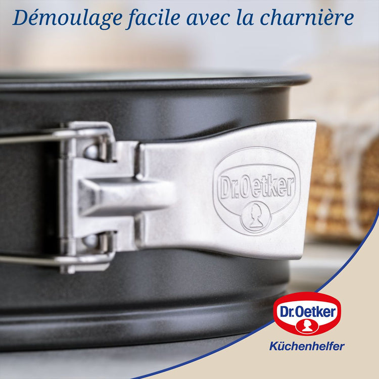 Ensemble de 2 Moules à manqué à charnière 24 cm Dr.Oetker Tradition