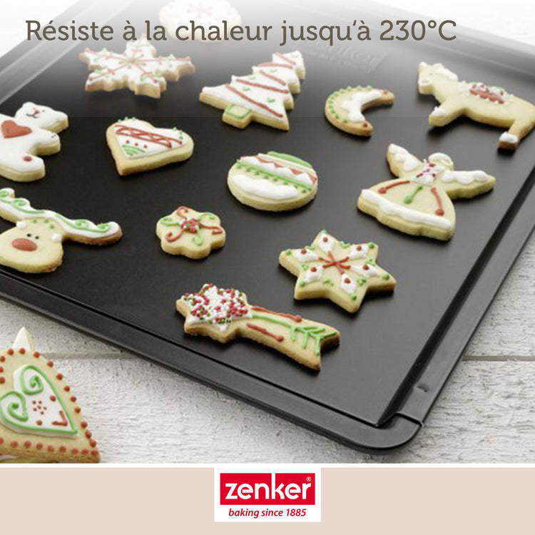 Ensemble de 2 Plaques à pâtisserie extensible de 37 à 52 x 33 cm Zenker Black Metallic