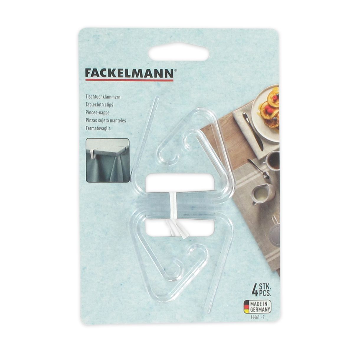 Lot de 4 pinces à nappe Fackelmann Tecno