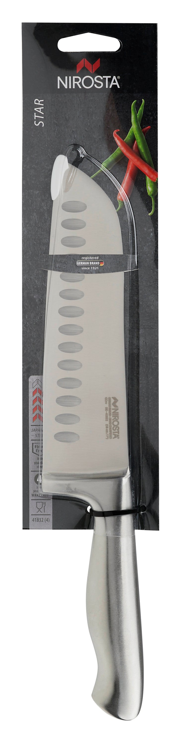 Couteau de cuisine Santoku lame de 18 cm Nirosta Star