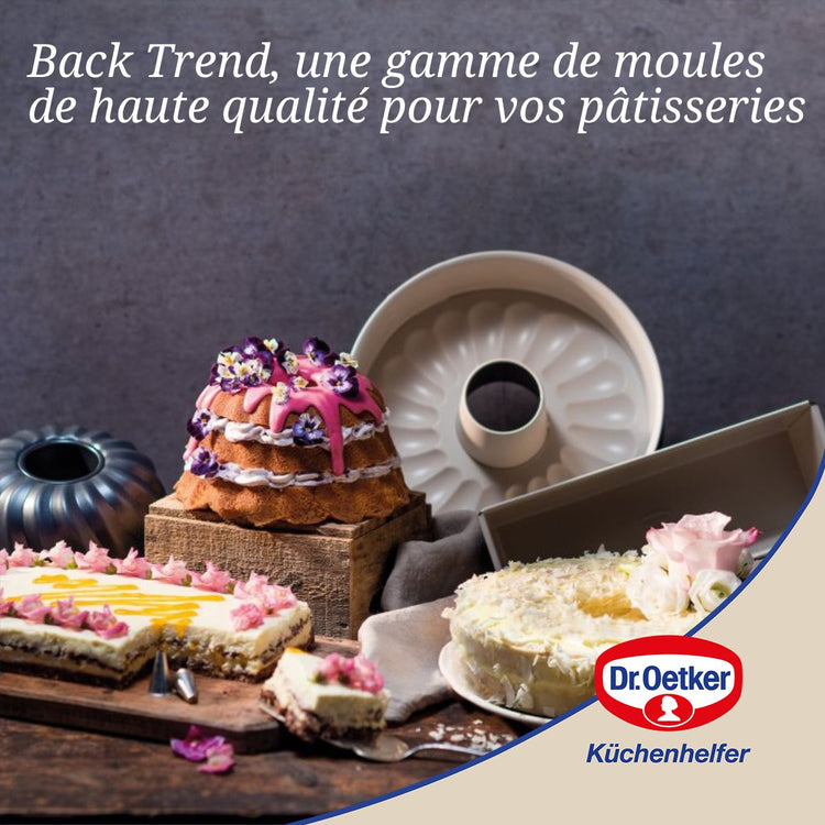 Moule à manqué et à savarin double fond 26 cm Dr Oetker Back Trend