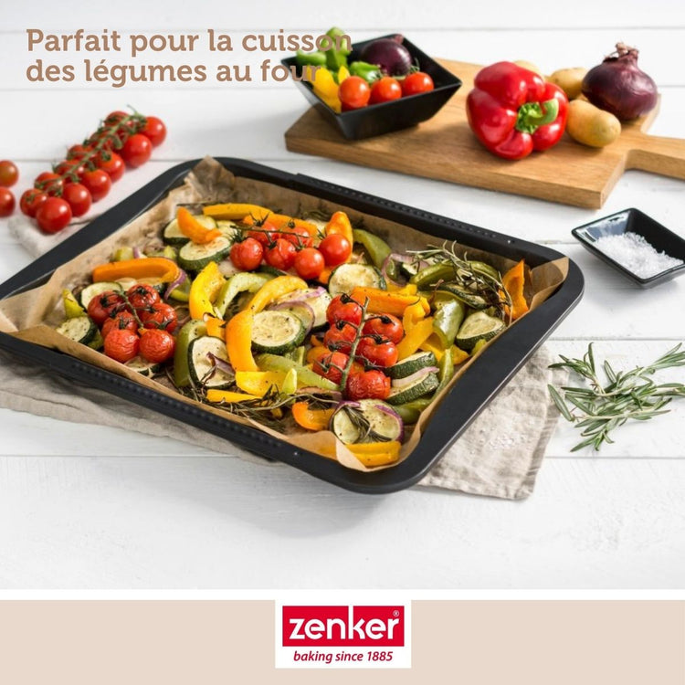 Plaque de four extensible de 35-52 x 32 cm Zenker Black Metallic
