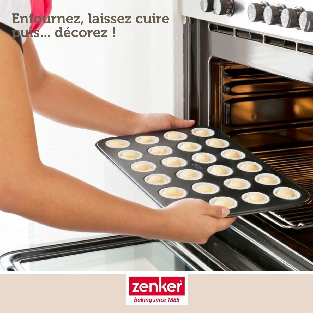 Moule à muffins 24 empreintes Zenker Black Metallic