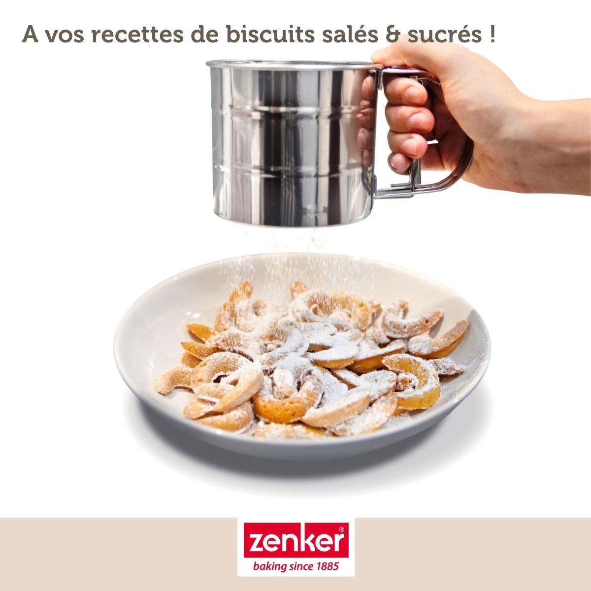 Moule pour vanille kipferl croissant vanille 42 x 32 cm Zenker Special Creative