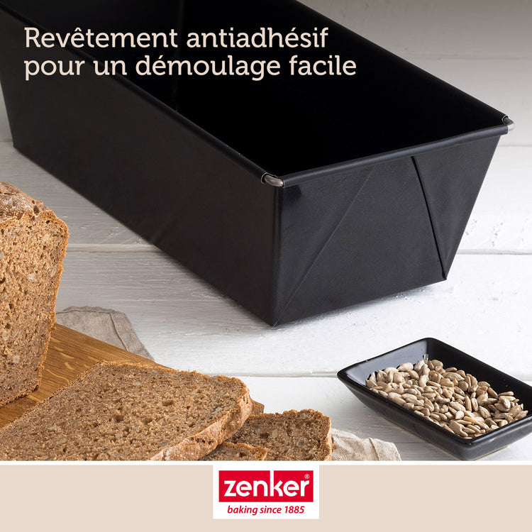 Lot de 2 Moules à cake extensibles de 28 à 40 cm Zenker Pure