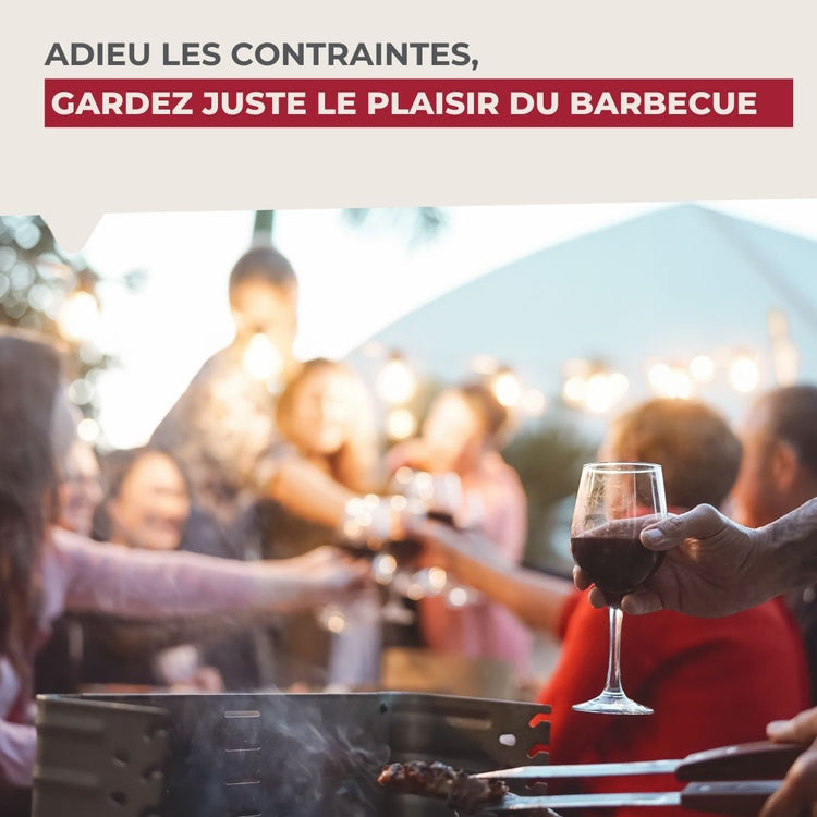 Lot de 2 grilles barbecue 35/25,5/54 cm en acier inoxydable et bois Fackelmann Barbecue