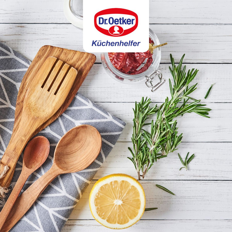 Plat à four avec couvercle en acier émaillé 42 x 34 cm Dr. Oetker Back-Idee Kreativ