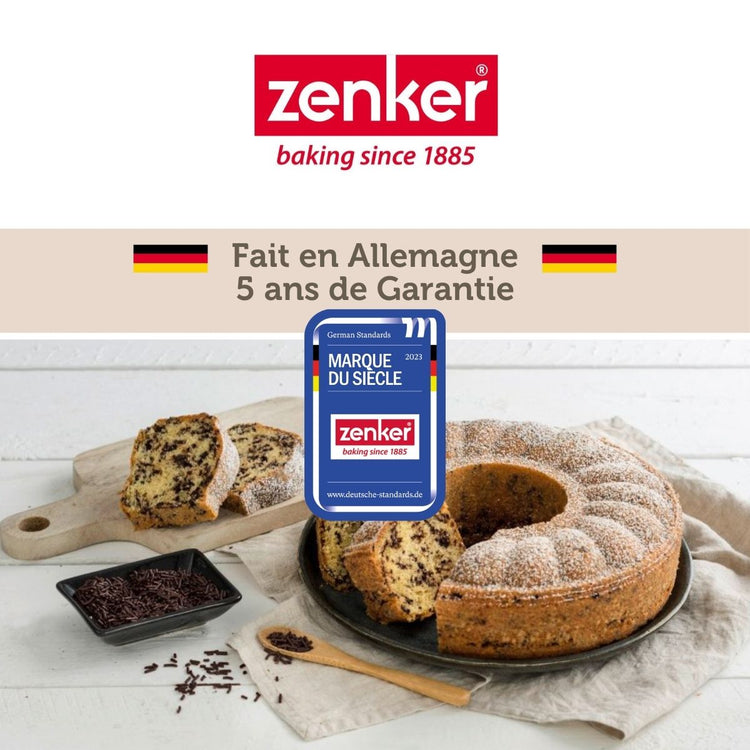 Moule à manqué à charnière avec fond à savarin 18 cm Zenker Black Metallic