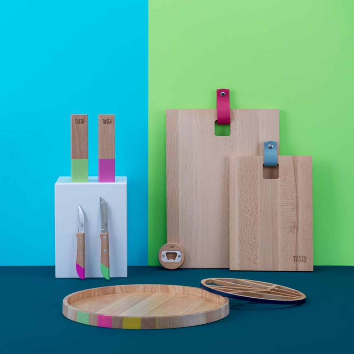 Décapsuleur rond en bois Tasty Green