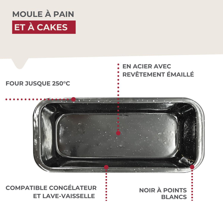 Moule à pain et à cake émaillé 29 cm Fackelmann