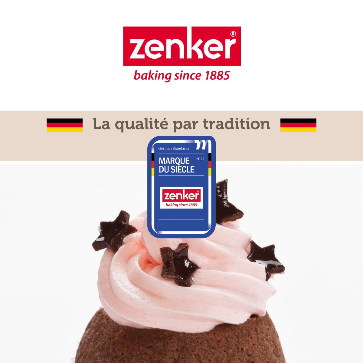 Pack de 100 moules à muffin en papier blanc Zenker