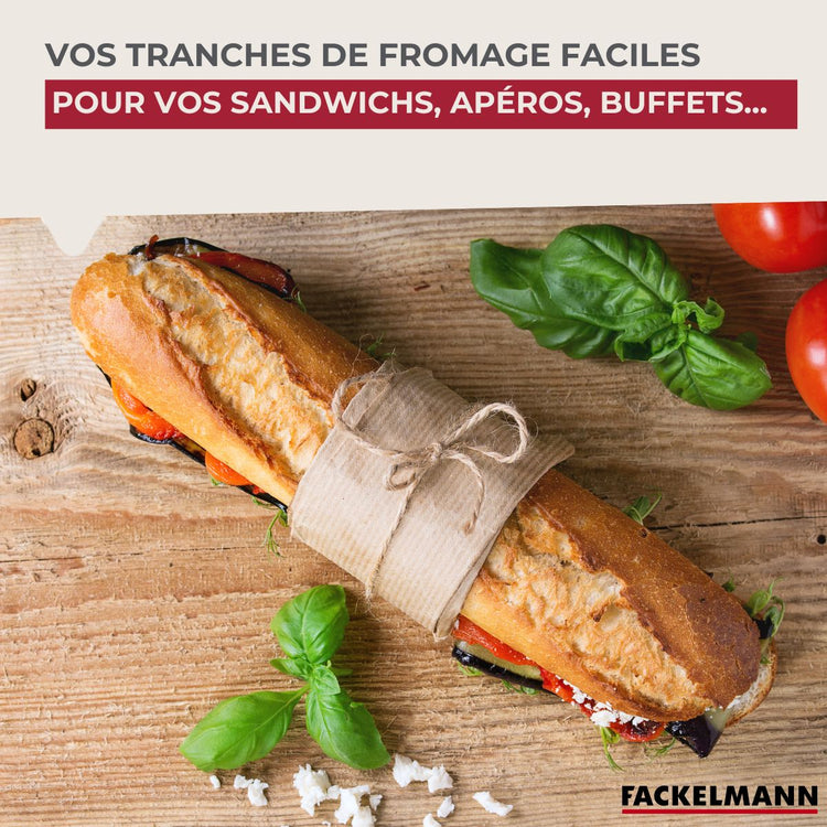 coupe tranche fromage en inox fackelmann spécialités culinaires