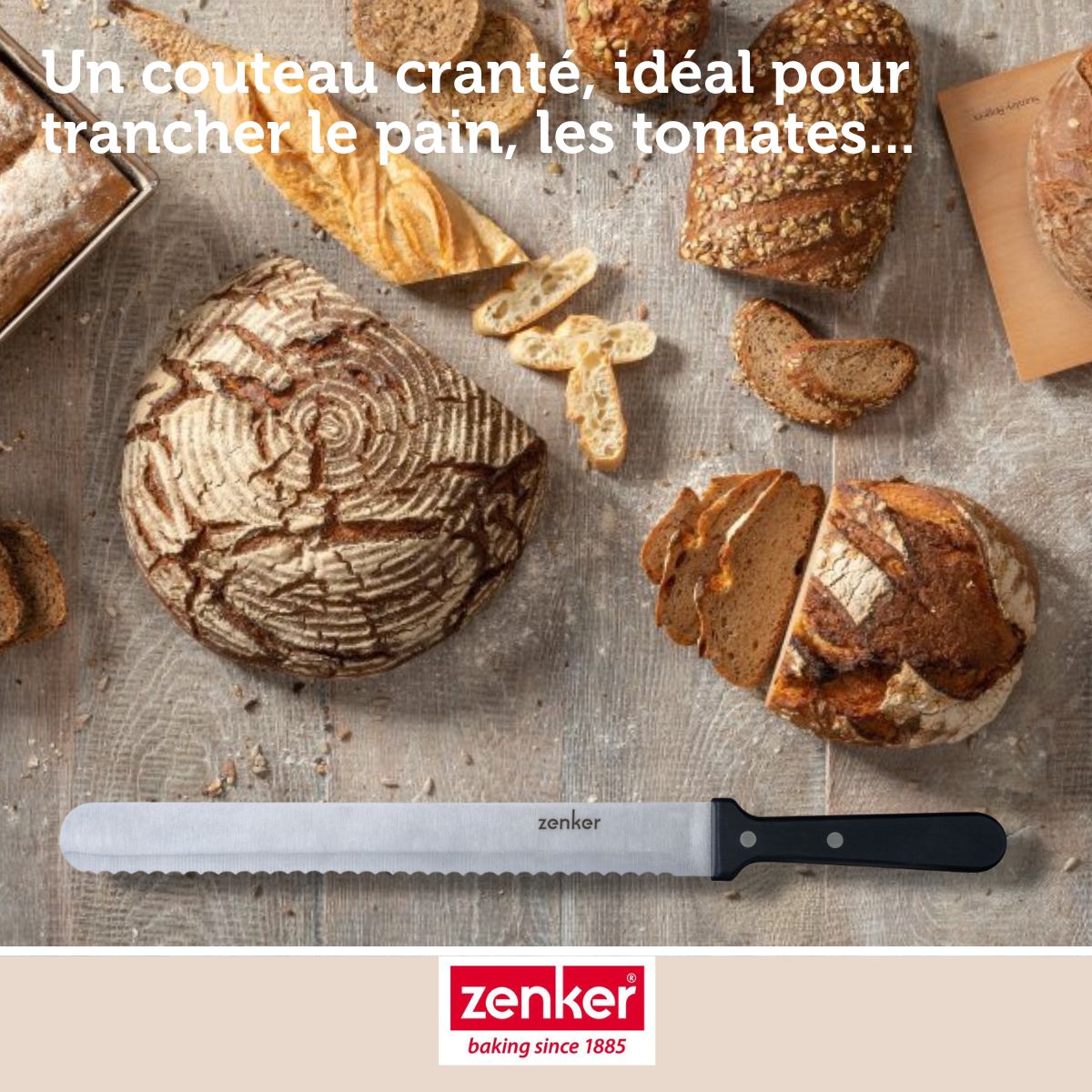 Couteau professionnel pour gâteau Zenker