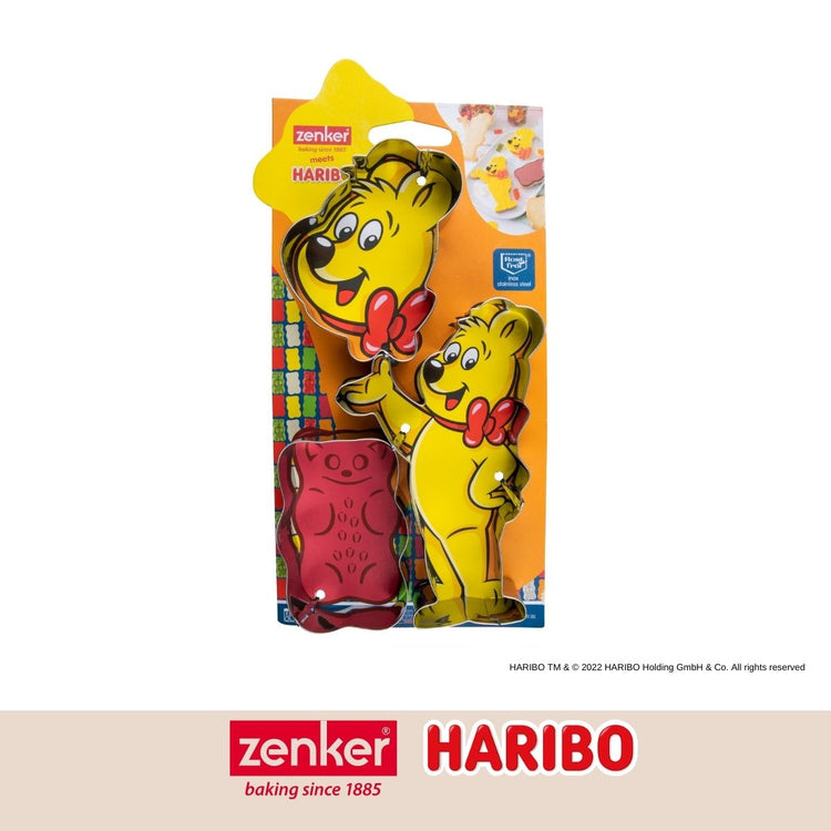 Lot de 3 emporte-pièces oursons en inox Zenker Haribo