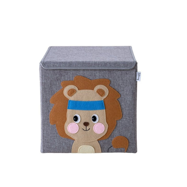 Boîte de rangement "lion" avec couvercle, compatible avec l'étagère IKEA KALLAX Lifeney