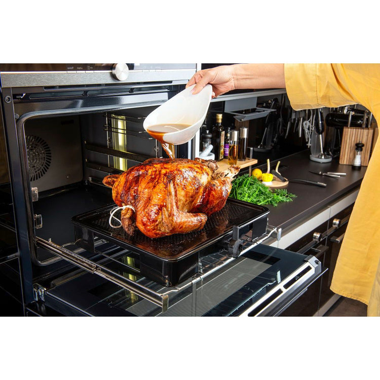 Plat de cuisson four pour rôti avec bac de récupération du jus de 3 litres Zenker Special Cooking