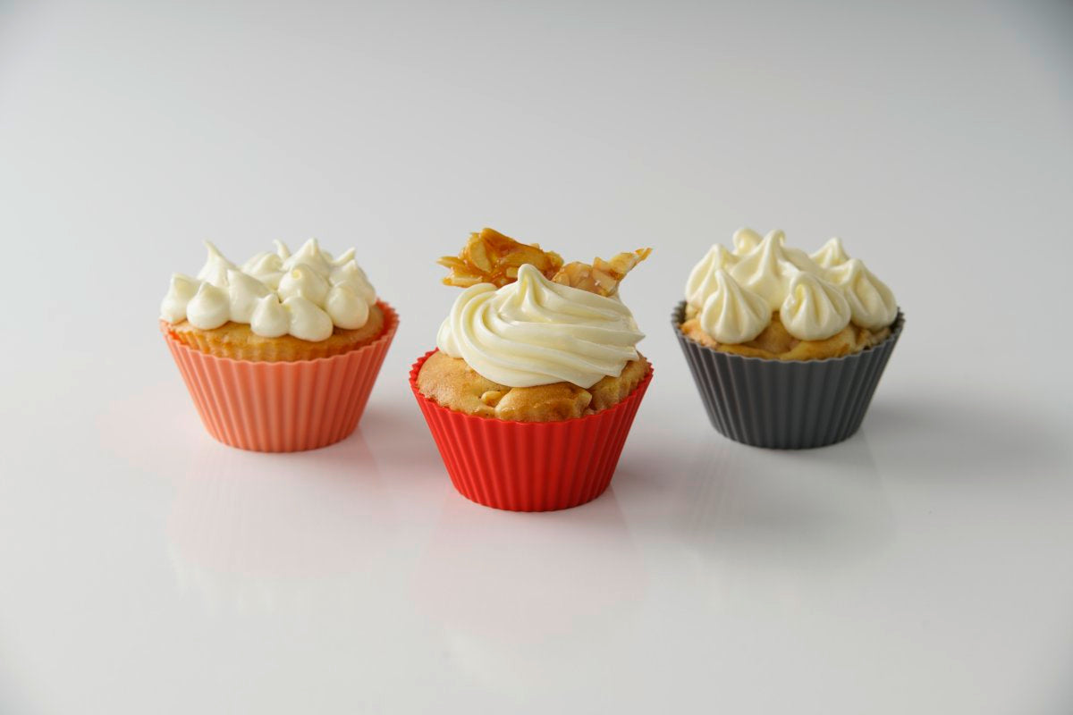 Lot de 12 caissettes muffins en silicone Dr. Oetker Flexxibel Love